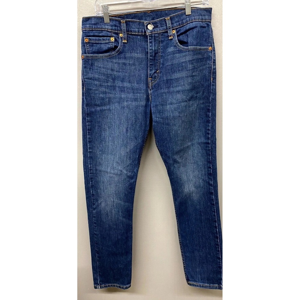 Levi's 512 Slim Tapered Jeans Mens 31x30 Blue Whisker Denim Cotton Medium Wash